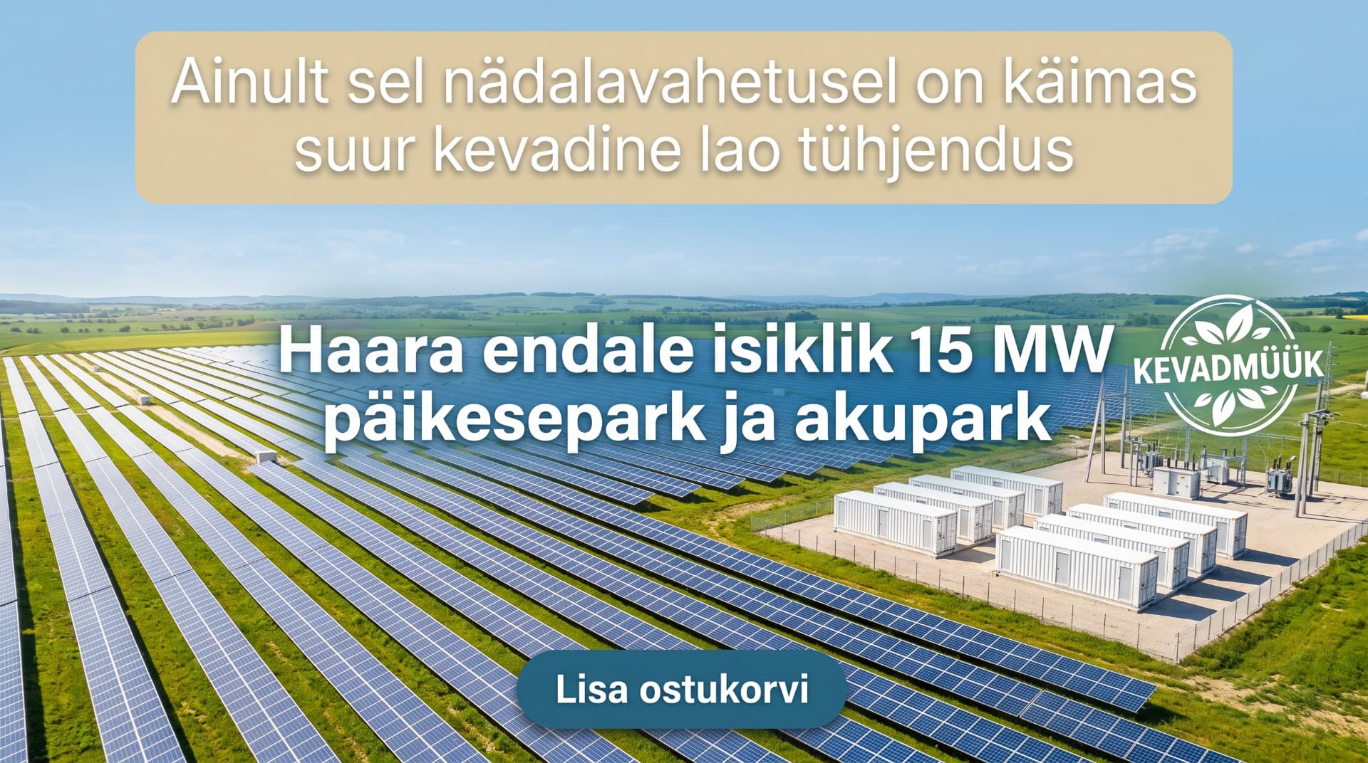 Näide fookuse puudumisest: B2C-stiilis pakkumine tööstuslikule energiatootele